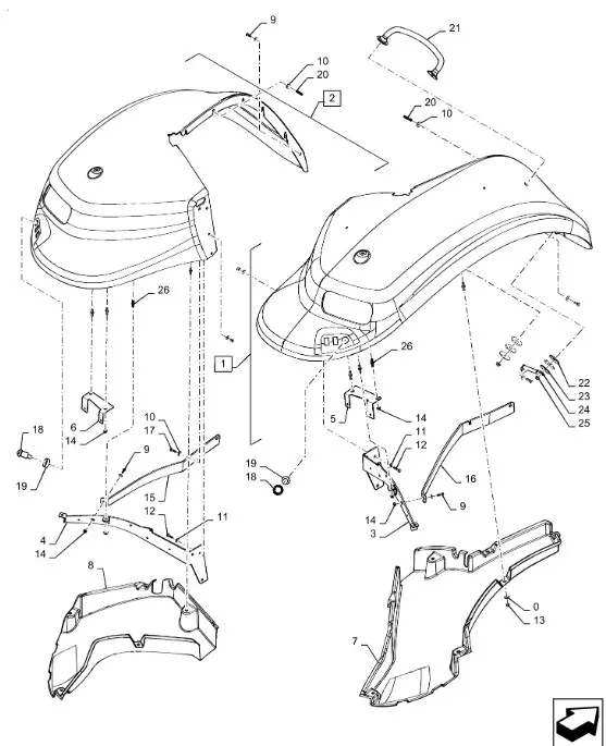 47606069 - Заднее крыло