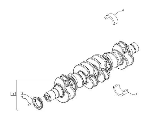 500086103 - Комплект 2шт. коренных вкладышей коленчатого вала
